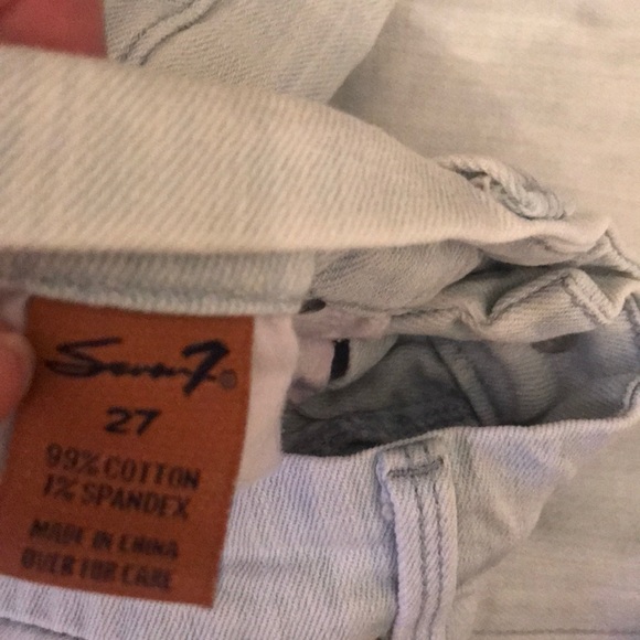 Seven7 light wash cropped jeans women’s size 27 - Picture 6 of 6